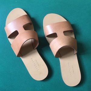 The Everlane Bridge Sandal, Natural Leather